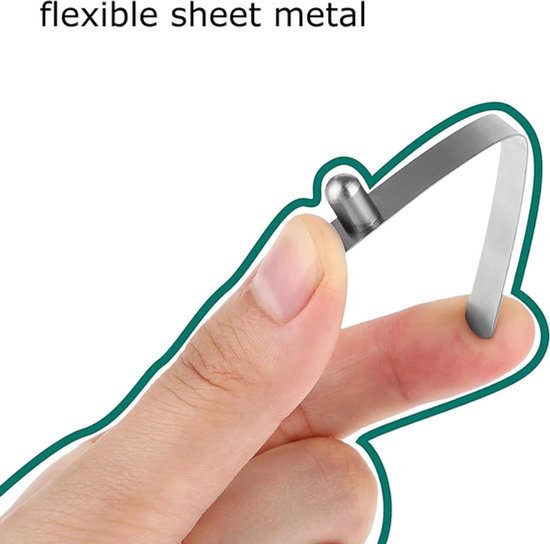 Veerclips met één knop - Set van 10 stuks. — afbeelding 5