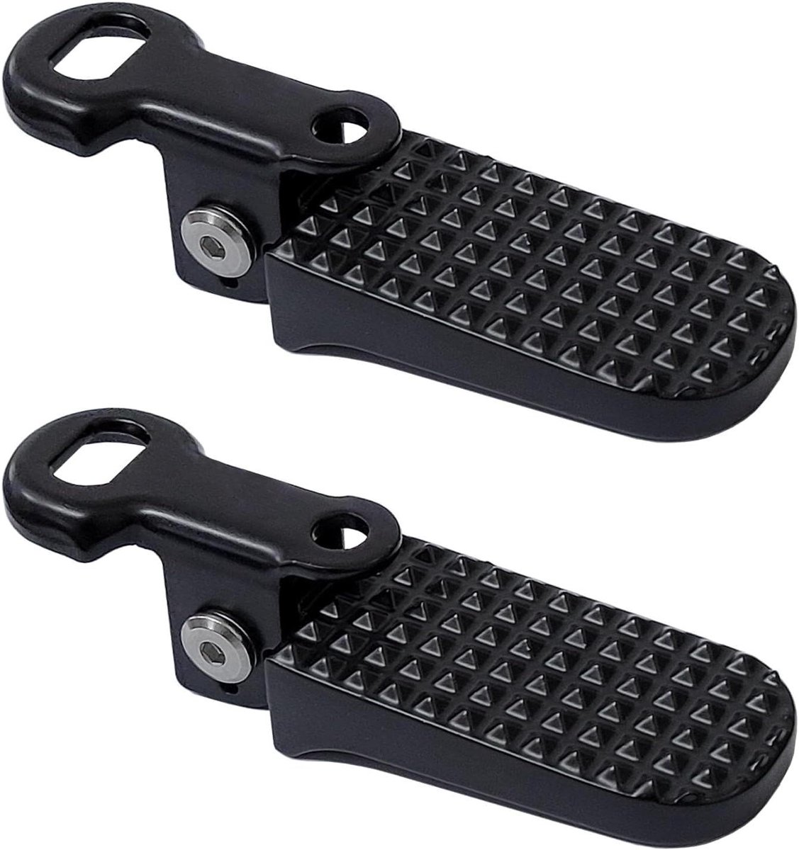 Ronte - Aluminiumlegering Fiets Voetsteunen | Antislip Fiets Pinnen | Geschikt voor Vouwfiets, Mountainbike en BMX | Verbeterde Trappers voor Achteraan | Stabiele Fietsaccessoires