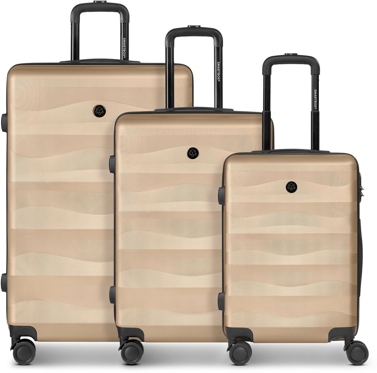 Smartbox Edition 03 4 wielen Kofferset 3-delig - Harde bagage - Combinatieslot - warm-beige