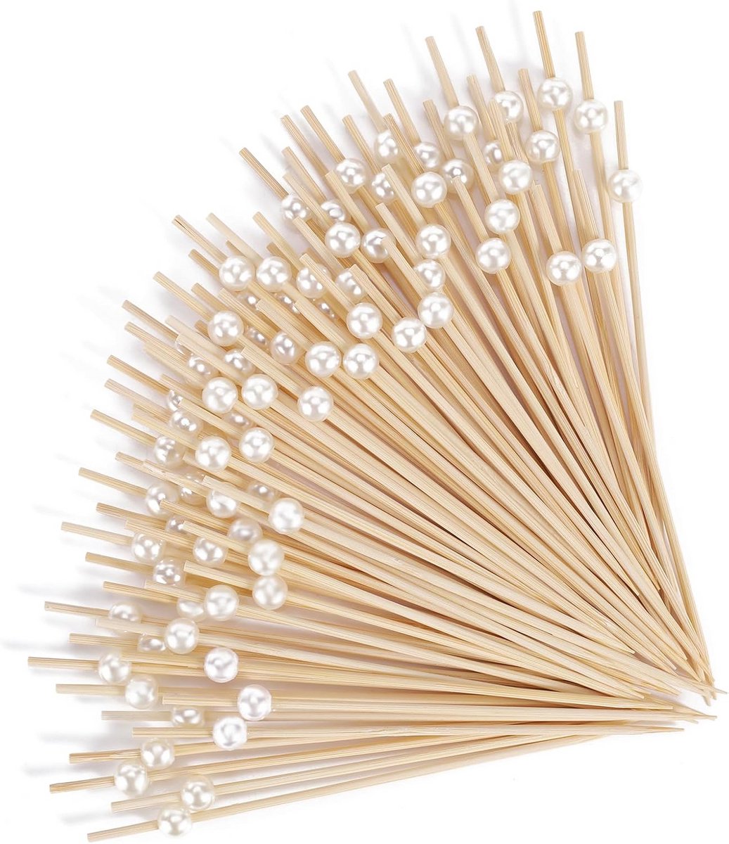 300 Cocktailprikker 12 cm wit