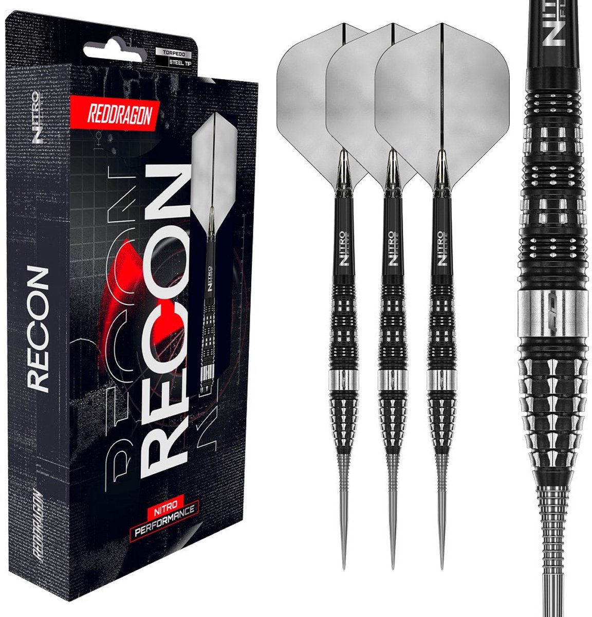 Red Dragon Recon Torpedo 90% - Dartpijlen