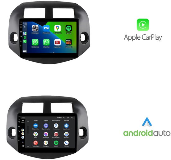 2G 64G Android 13 Autoradio Carplay Sans Fil Gps 1 Din Avec Écran 6,86