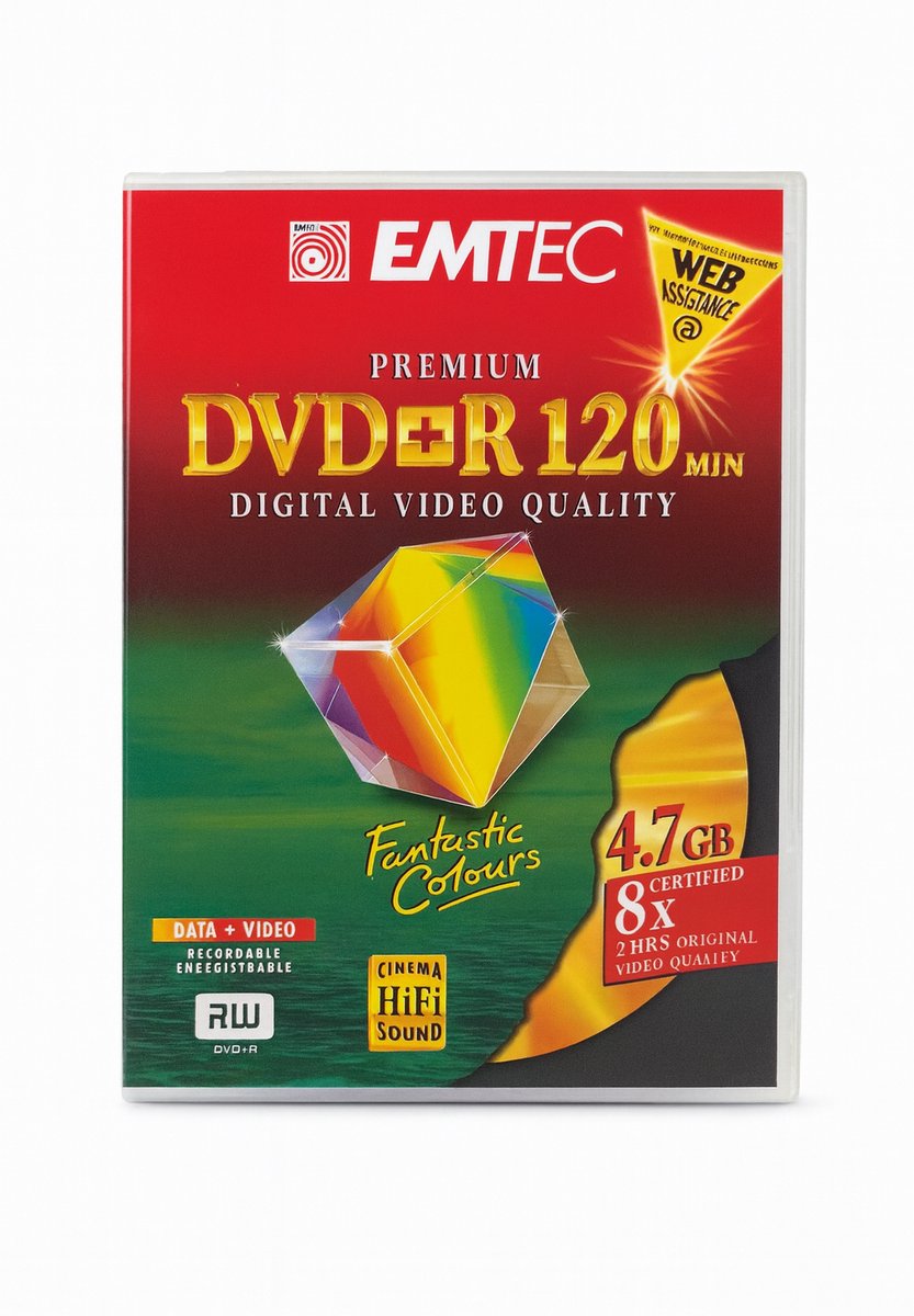 Emtec - DVD+R - Voor het opslaan van Digitale Video's - Foto's en Data