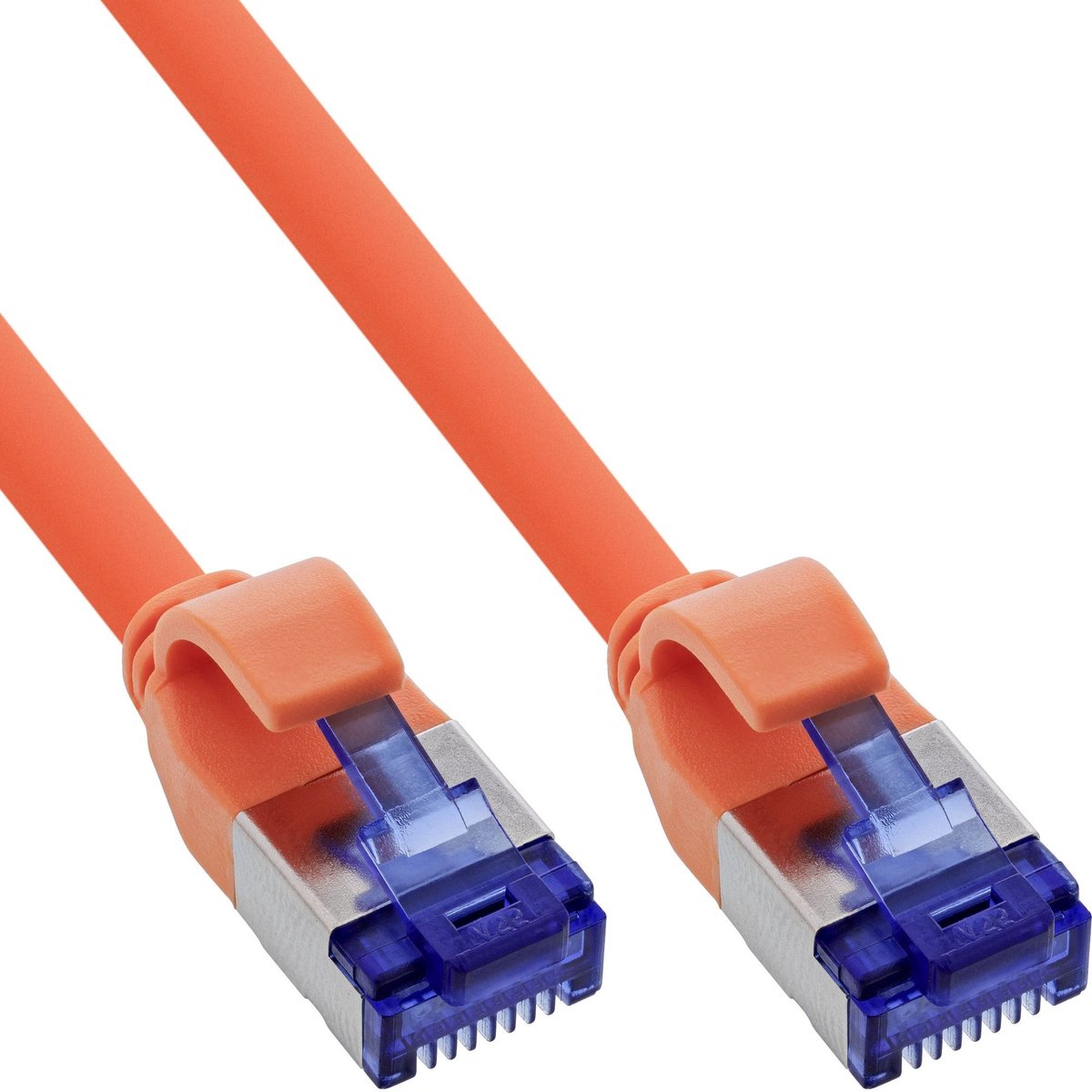 SFTP CAT6a slimline flexibele netwerkkabel | TPE LSZH | oranje | 1 meter