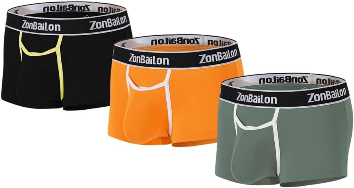 Herenboxershorts met Pouch in Ademende Bamboestof