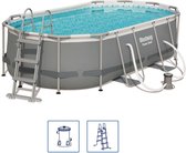 Bestway Power Steel Set de piscine ovale 427x250x100 cm 56620
