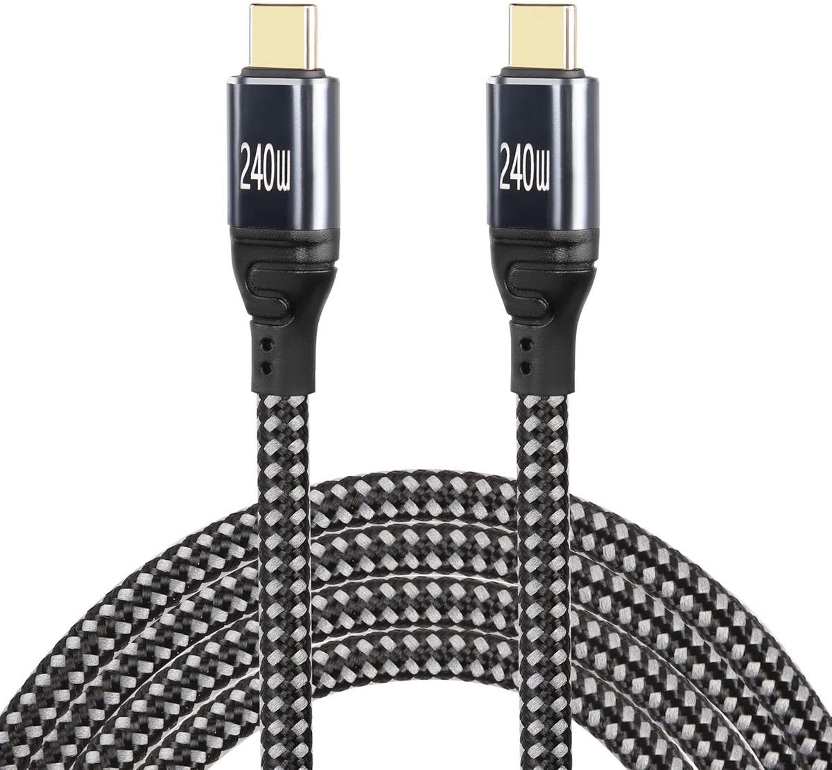 USB C naar USB C Kabel 240W Snelladen PD3.1 Type-C Oplaadkabel 480Mbps Data