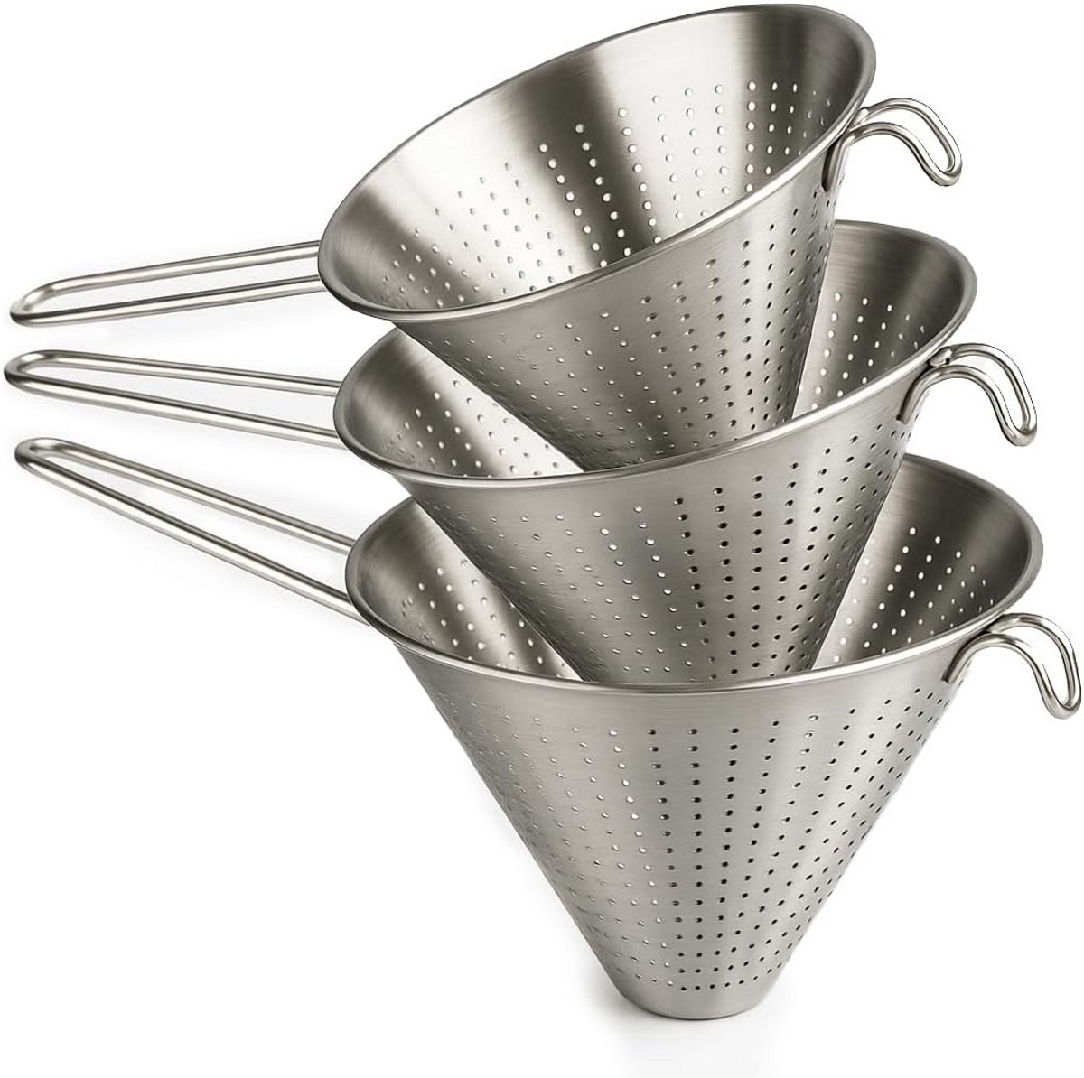 Set van 3 RVS Keuken Zeven - Vergiet - Afdruiprek voor Vaat