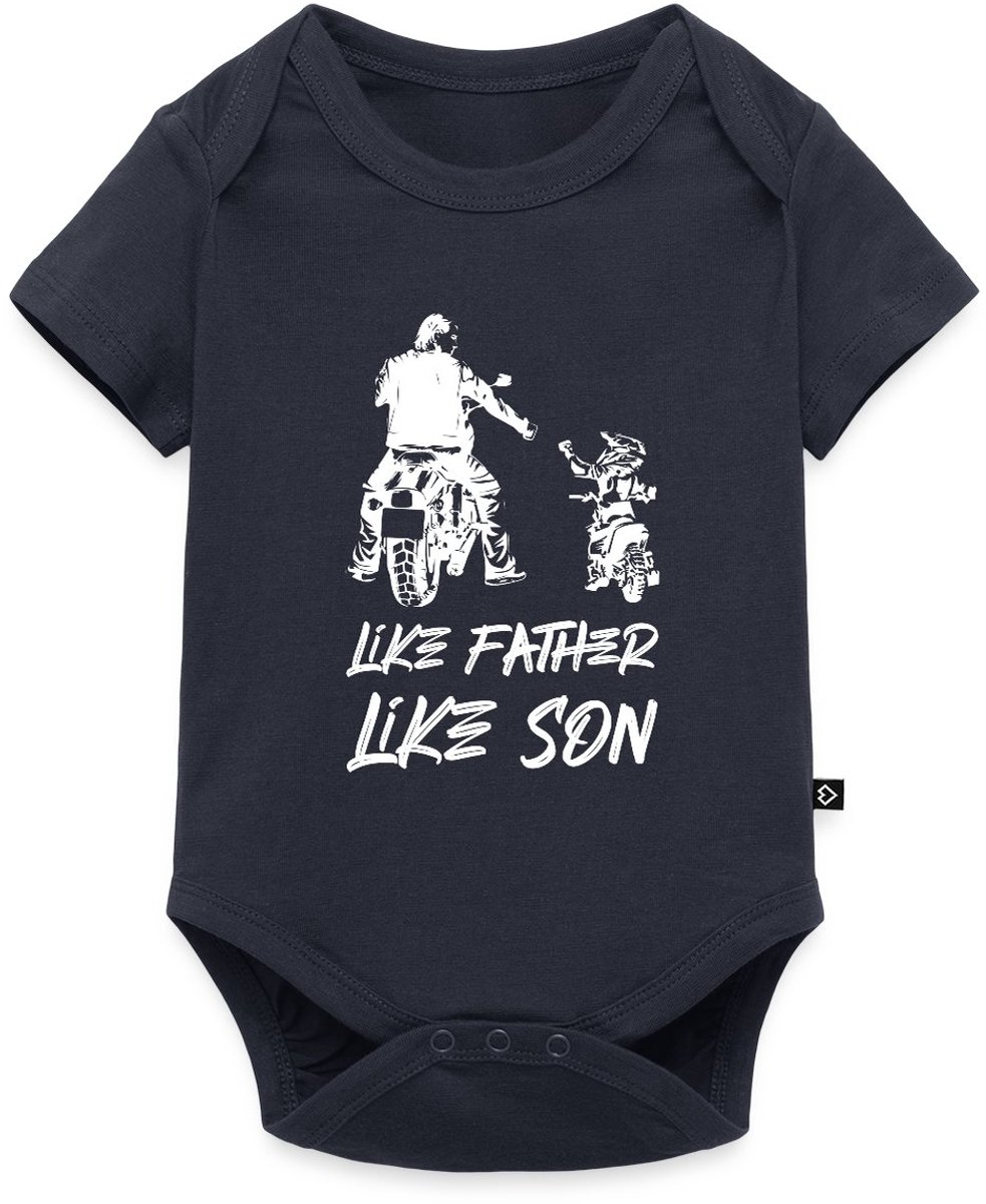 Vader Zoon Motorcross | Als Vader Als Zoon Baby Rompertje Met Korte Mouwen