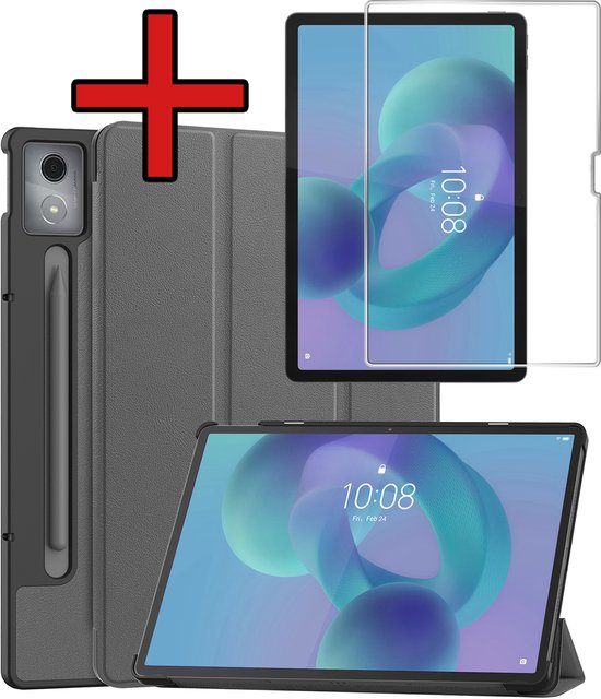 Vakarey Hoes voor Lenovo Idea Tab Plus 12,1 inch Met Penhouder