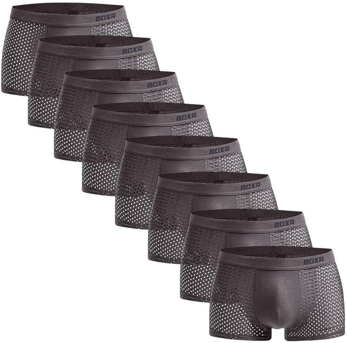 Bamboe Boxershorts, 8-delig Set, Zijdezacht & Ademend voor Dagelijks Draagcomfort