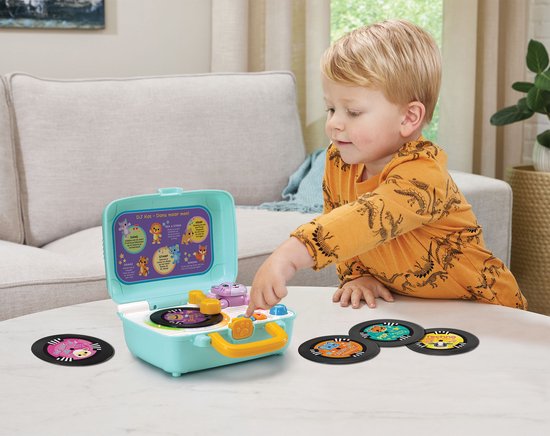 VTech Mijn Eerste Platenspeler - Interactief Speelgoed - Inclusief 5 dubbelzijdige platen - Speelgoed 1 tot 5 jaar van Vtech — afbeelding 4