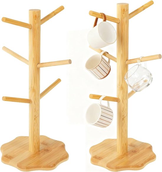 2 stuks pretzelstandaard, pretzelhouder van hout in boomvorm