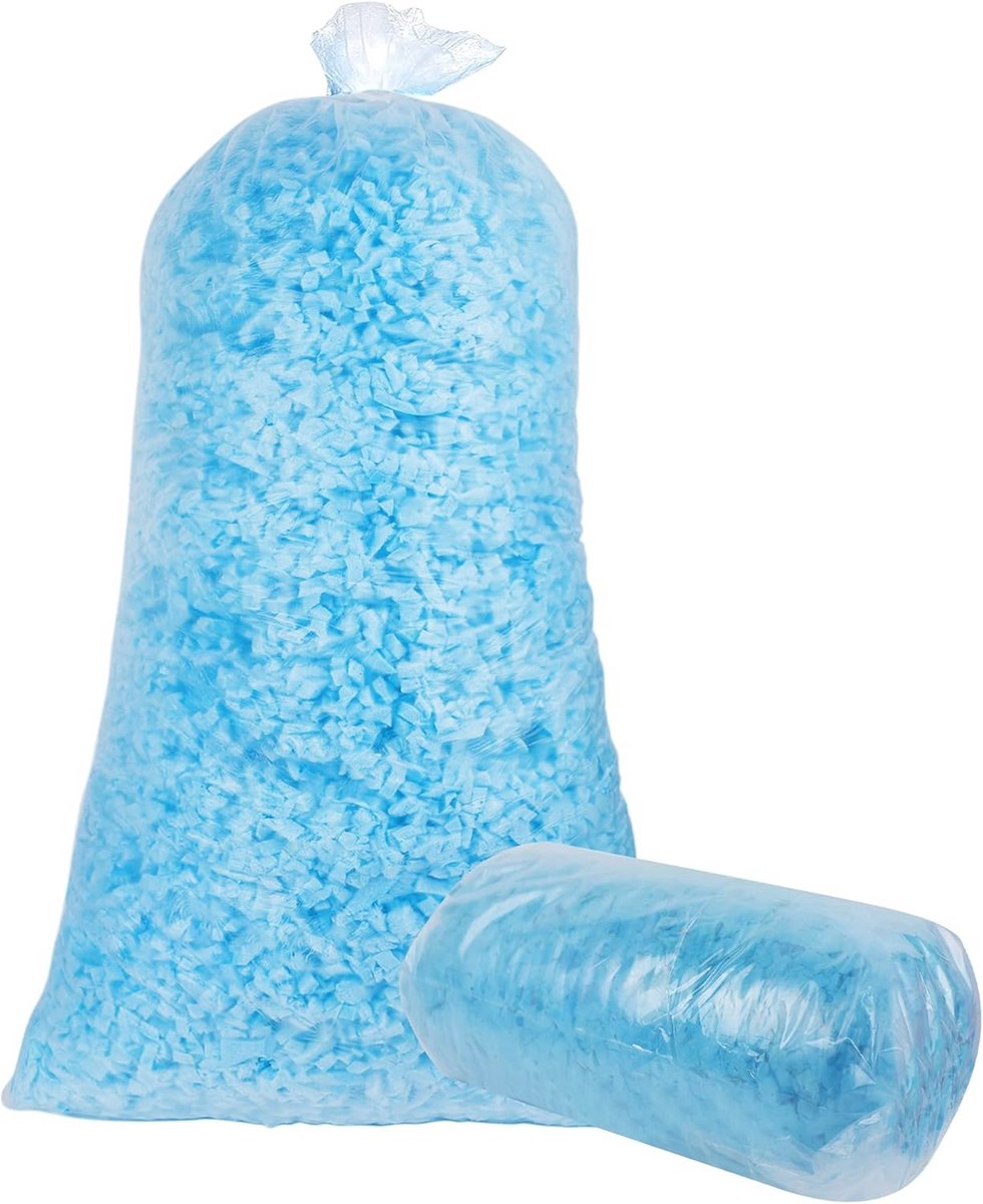 Versnipperd Traagschuim Vulling voor Zitzakken - 2,3 kg Zacht en Comfortabel Schuim voor Kussens, Hondenbedden en Meubels