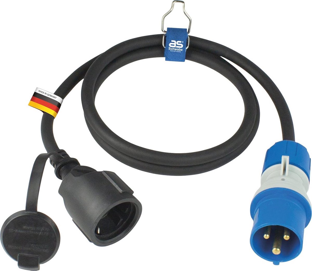 CEE Power Verlengkabel 16 A, IP44 - Zwart