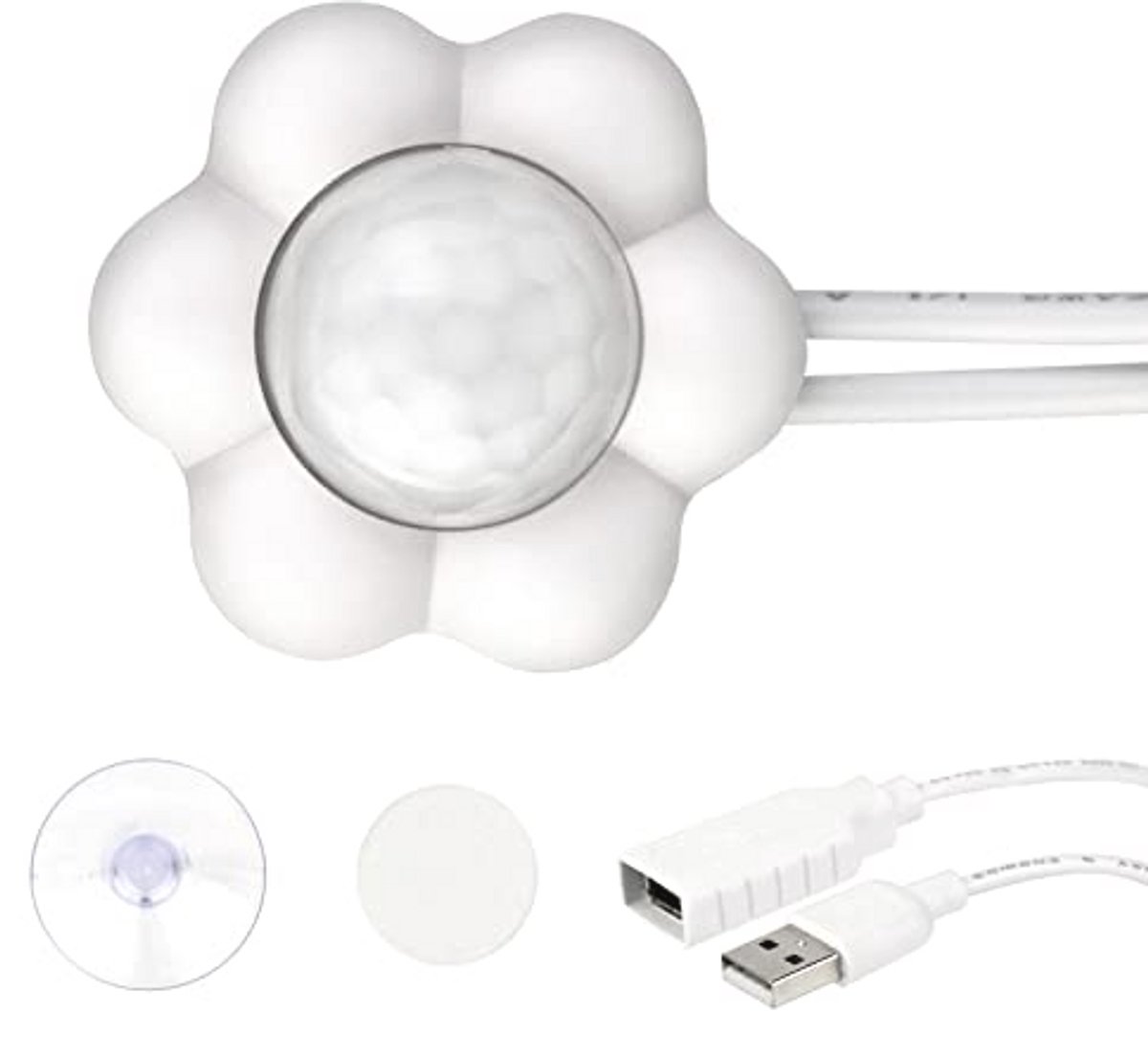 Bewegingssensorschakelaar voor kattenfontein - Infraroodsensor met USB-kabel, Energiebesparend en Stil, Detectiebereik 3 m