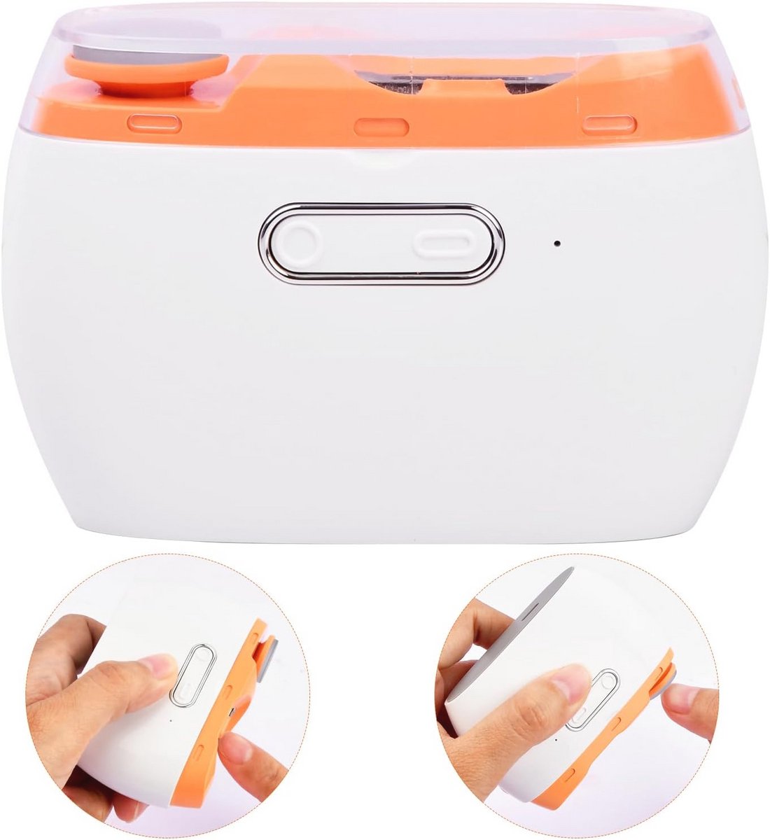 Draadloze elektrische nagelknipper met 2 snelheden en automatische trimmer