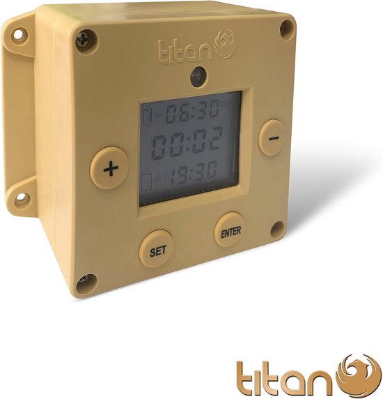 CUBE Automatische Kippenhok Deuropener met Lichtsensor en Timer Deur