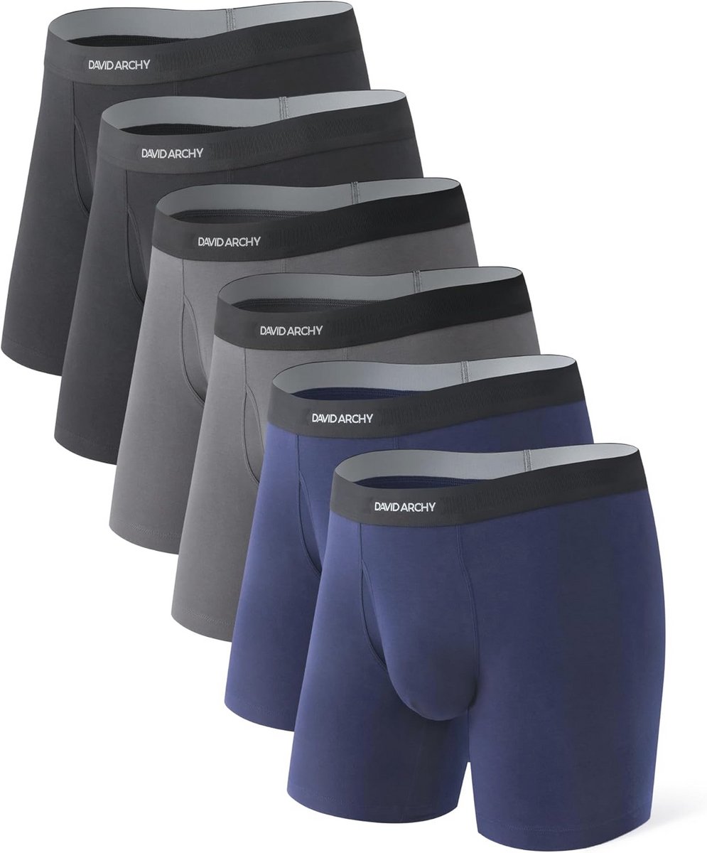 Boxershorts voor Mannen in Modal en Katoen - Comfortabele en Ademende Ondergoedset - 3-Pack