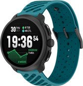 Stravo 22mm Siliconen Sport Bandje in Suunto Race 2 Stijl – Geschikt voor Suunto Race 2 / Vertical 2 / Race S / Race / Vertical / Run / 9 Peak Pro / 9 Peak, Garmin Venu 4 (45mm), Huawei Watch GT 7 / GT 6 (46mm) – Blauw