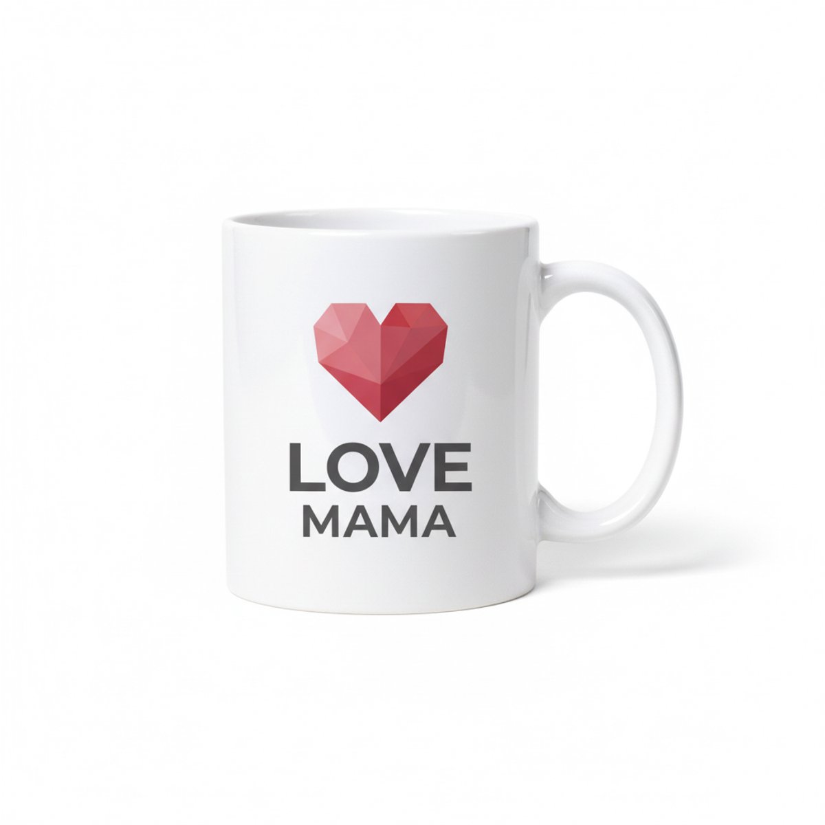 330ml Love Mama Mok – Schattig Hart Design, Ideaal voor Moederdag & Verjaardag Cadeau