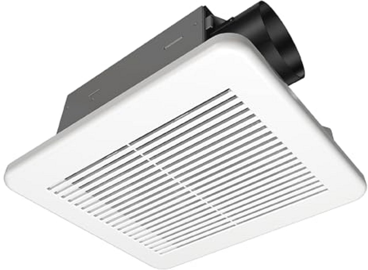 50-CFM 1.0 Sone Energiezuinige Ventilator voor 2x4 Constructie – Stil en Efficiente Badkamer Ventilatie