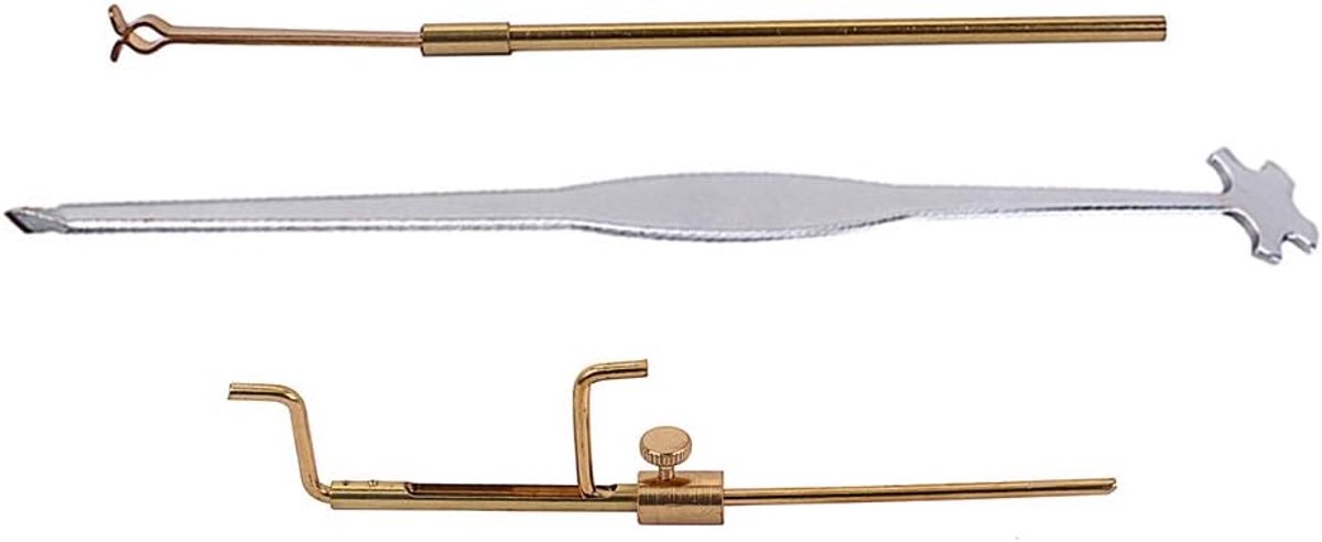 Violin Luthier Install Repair Tool Kit - Sound Post Gauge - Retriever Clip - Setter
