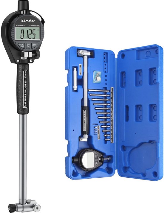 Digitale boormeter voor binnendiameter 50-160 mm met 12 meetkoppen en ...