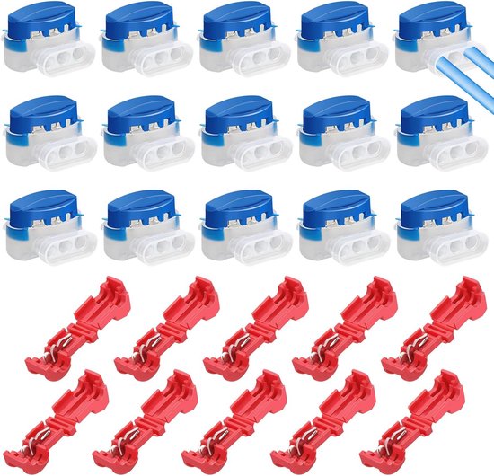 30 stuks aansluitklemmen en waterdichte kabelconnectors voor - 30 - €35,28