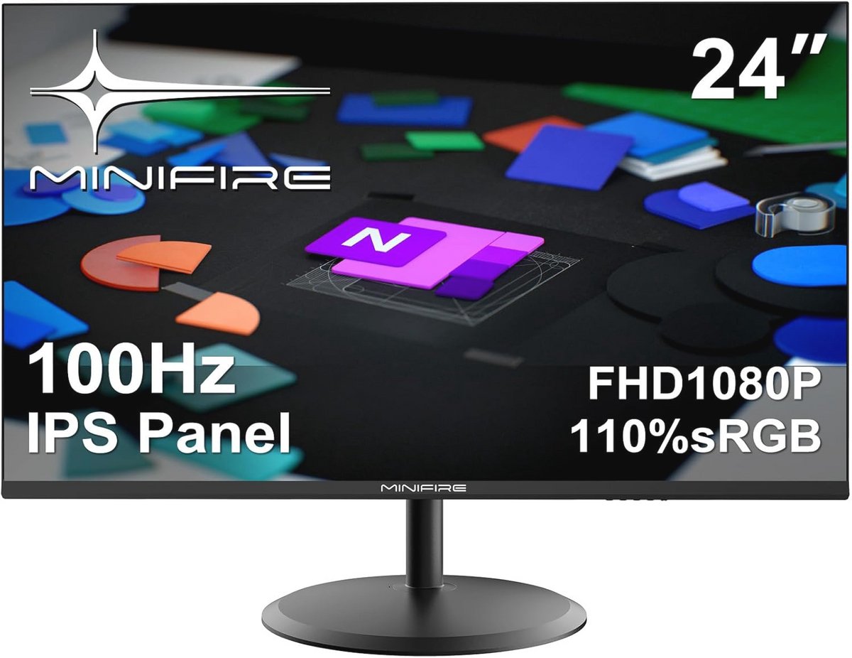 24 inch FHD 1080P monitor met Type-C en 100 Hz - Oogzorg en IPS-paneel voor kantoor en bedrijven
