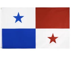 Panamese vlag - Vlag van Panama - 150/90CM - Voetbalvlag - WK - Polyester - CHPN