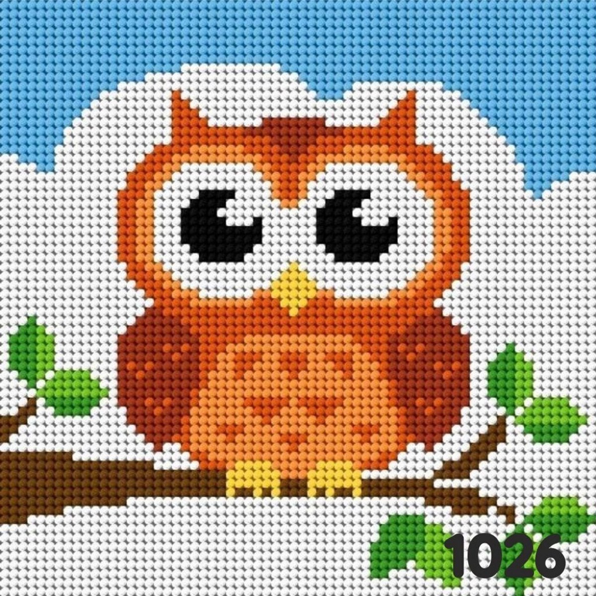 Borduurpakket Canvas met Borduurzijde 15x15cm - Ariadna 1026