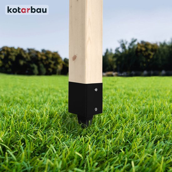 KOTARBAU 100-delige set hoekverbinder 60 x 60 x 40 mm staal bouwhoek