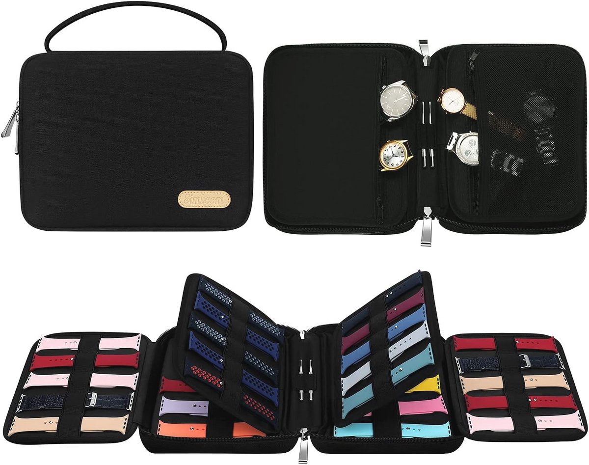 Organizer voor Uhrenarmbanden - Opbergtas voor 40 Riemen in Nylon