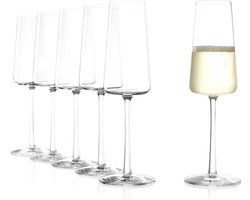 Champagneglazen Power 6-delig Set, 240ml – Elegante Kristallen Flutes voor Prosecco & Mousserende Wijn – Duitse Topkwaliteit – Vaatwasserbestendig & Duurzaam