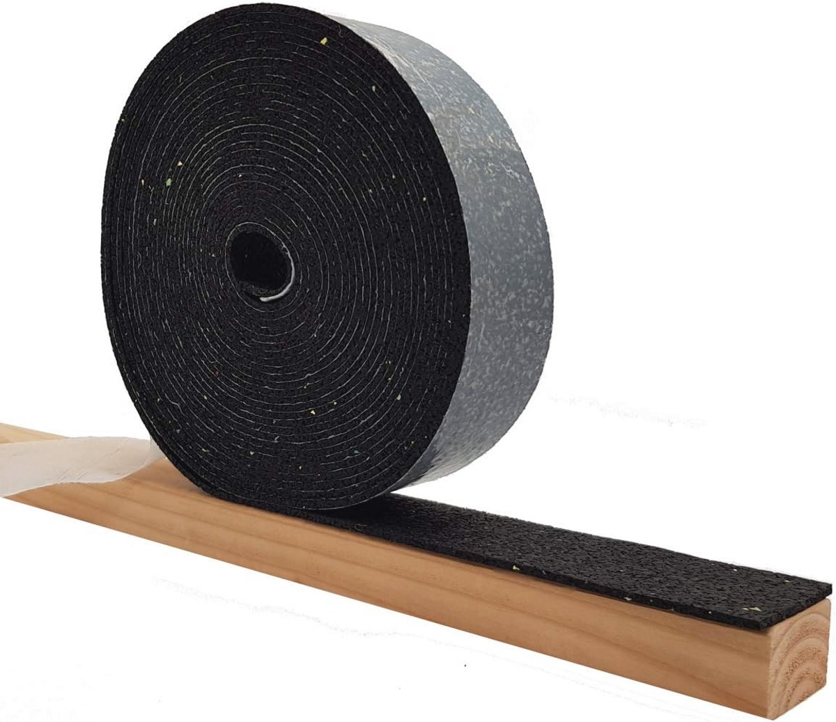 Waterbestendige rubbergranulaat onderleggers voor terrassen - 10.000 x 50 x 3 mm, zelfklevend, set van 5 stuks