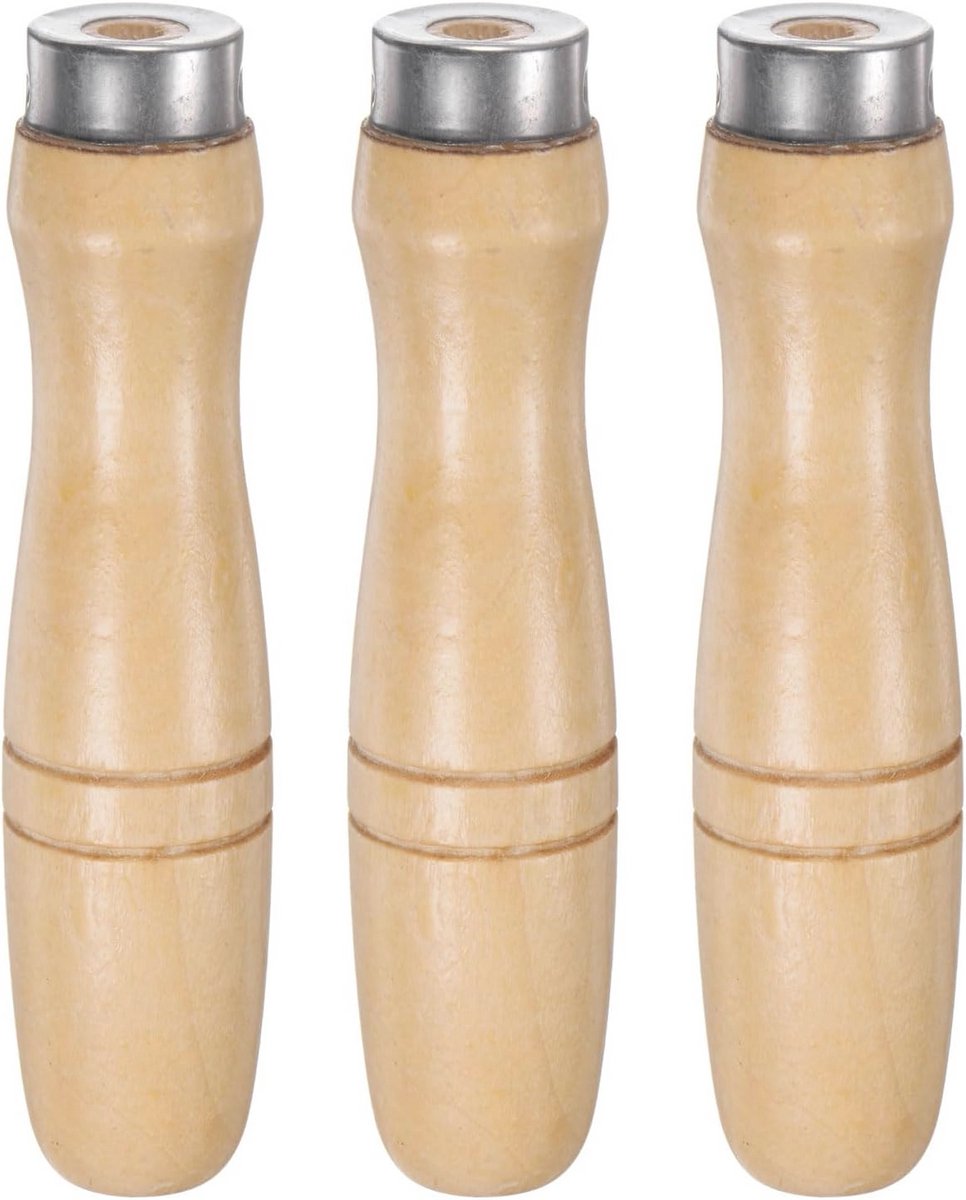 Ergonomische Handvatten voor Houten Vijlen - 3 Stuks met Antislip Grip