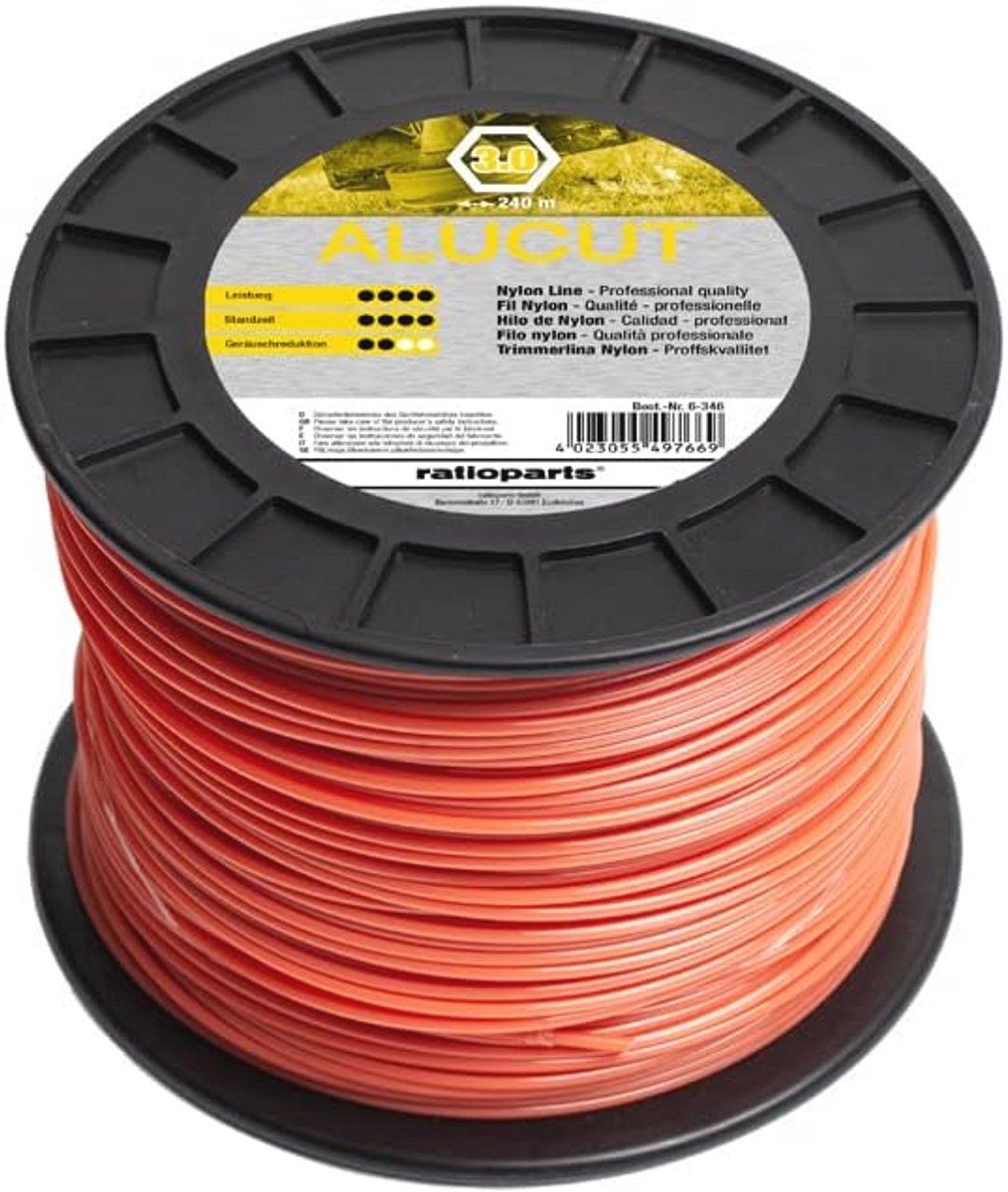 6-kantige nylon maaidraad 3,0 mm - 240 m
