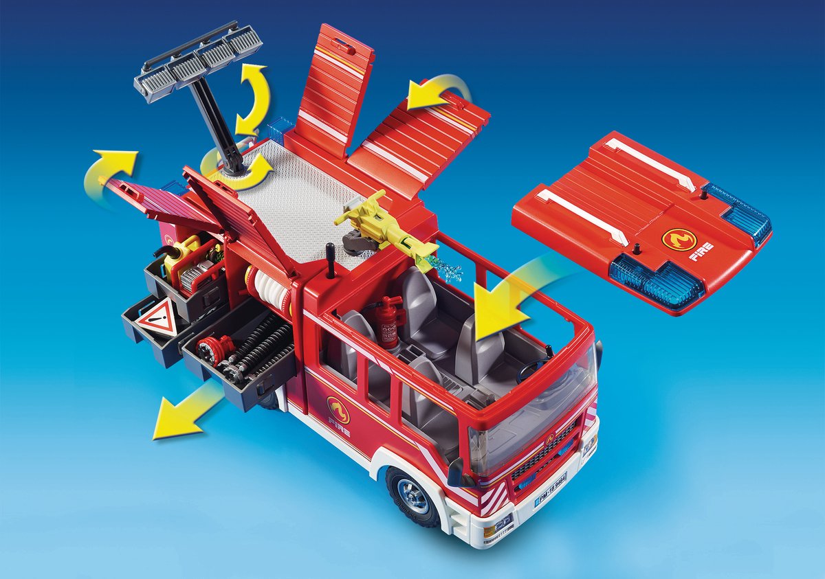 PLAYMOBIL City Action Brandweer pompwagen - 9464 — afbeelding 3
