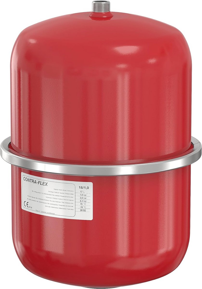 Expansievat 18 liter voor gesloten verwarmings- en koelsystemen