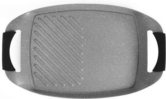 Dubbel Branderpistool voor Gelijktijdig Gladmaken en Grillen Geschikt voor Inductie 44 x 29 cm — afbeelding 4