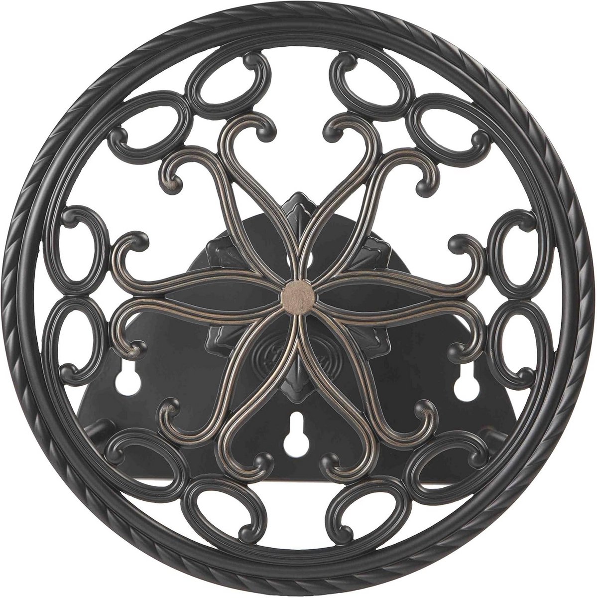 Decoratieve wandmontage tuinslangbutler - Patina voor 125 voet slang
