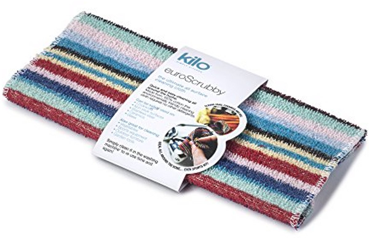 Eco-vriendelijk Multi-kleur Scrubdoek - 28 x 28 cm, Katoen, Krasbestendig
