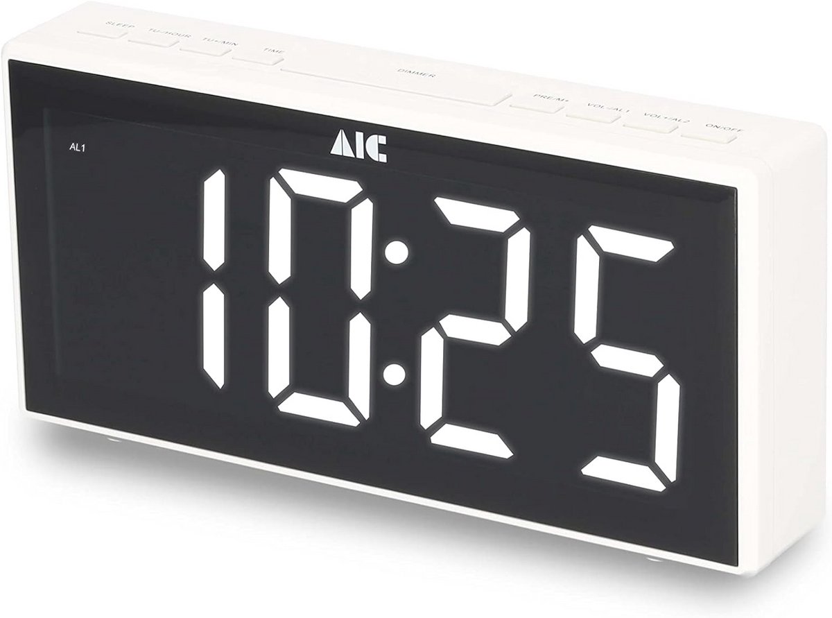 Grote FM Radiowekker met Dual Alarm en Dimbaar Display