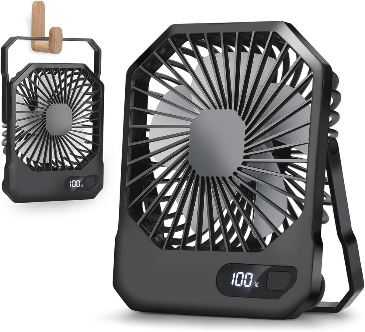 Oplaadbare USB Bureauventilator met Sterke Luchtstroom en Stil Design voor Thuis en Kantoor