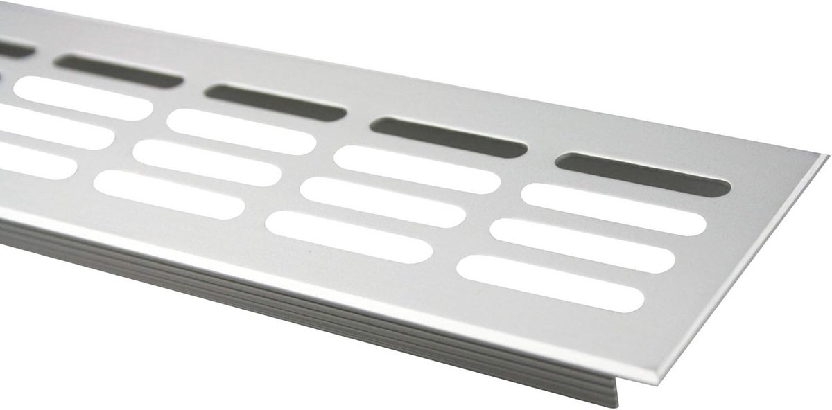 Aluminium Ventilatierooster 60mm Breedte - Diverse Kleuren en Lengtes Beschikbaar