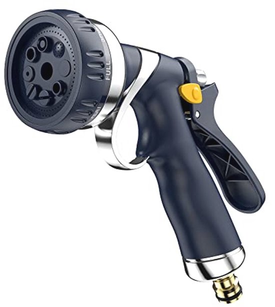 Handdouche Voor De Tuin, Schoonmaaksproeier Met Hoge Druk 8 Standen Om De Waterstroom Aan Te Passen Voor Tuinbesproeiing Autowassen Douchen Van Huisdieren En Stoepreiniging