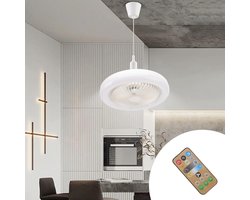 Moderne Inbouw Ceiling Fan met Verlichting 36W voor Binnengebruik - Mini Ventilator met LED Lamp voor Slaapkamer, Woonkamer en Keuken