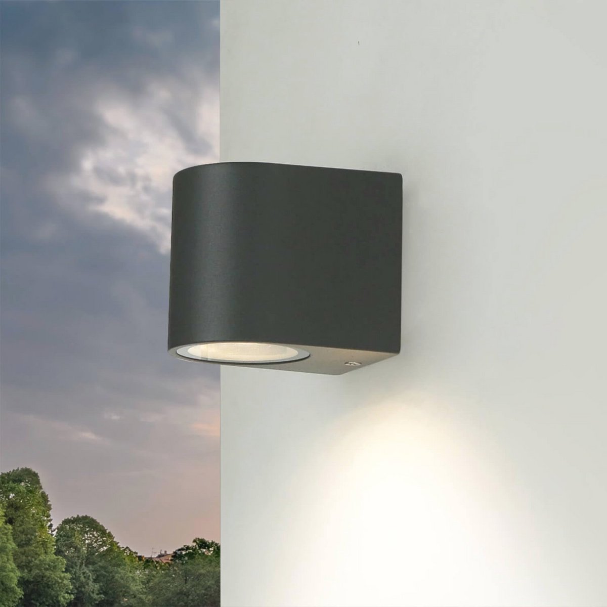 Buitenspot Wandlamp Antraciet GU10 IP44 voor Huis en Tuin