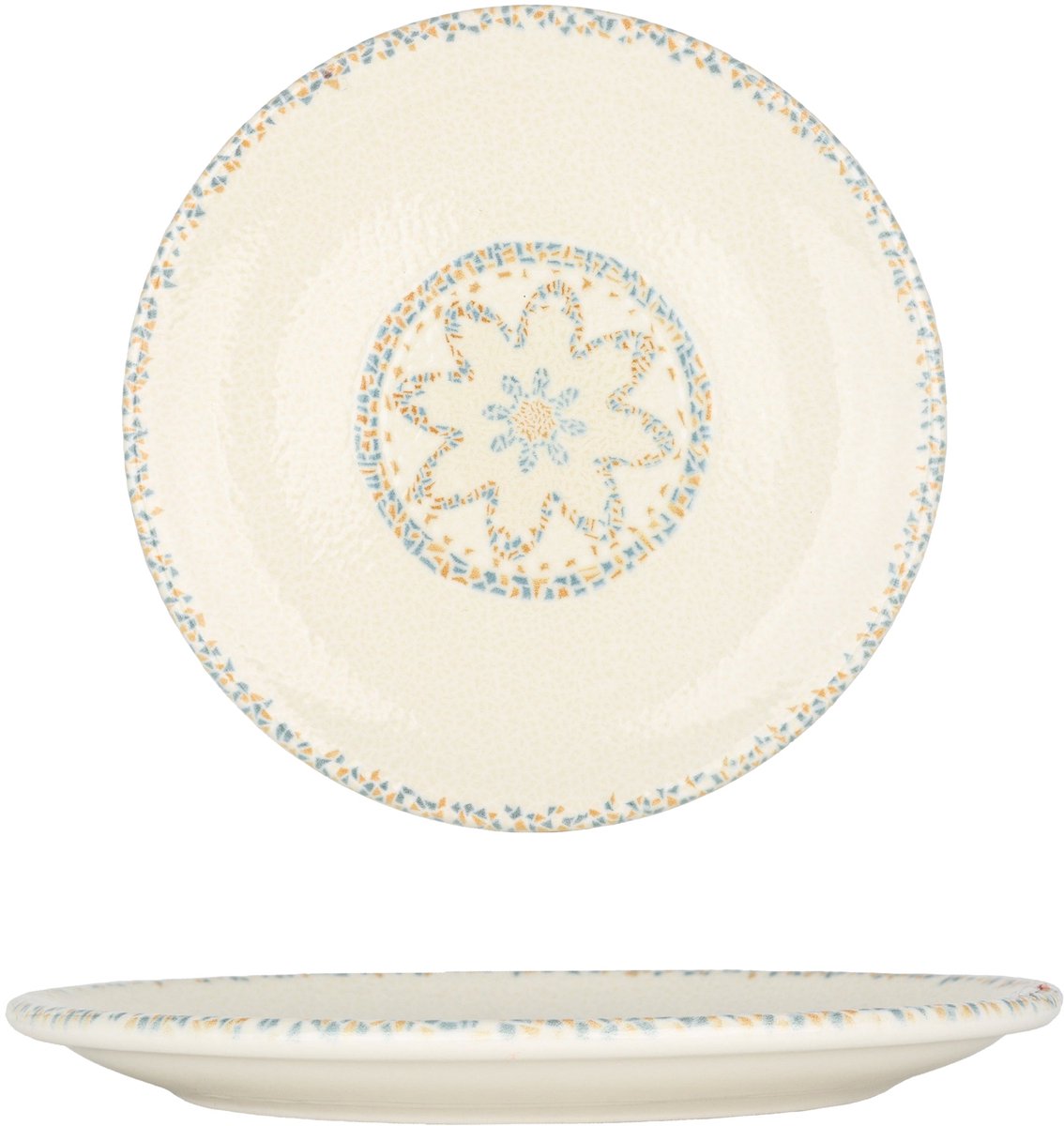 By Bone Dessertbord - Tessera - Porselein - 17 cm - set van 6